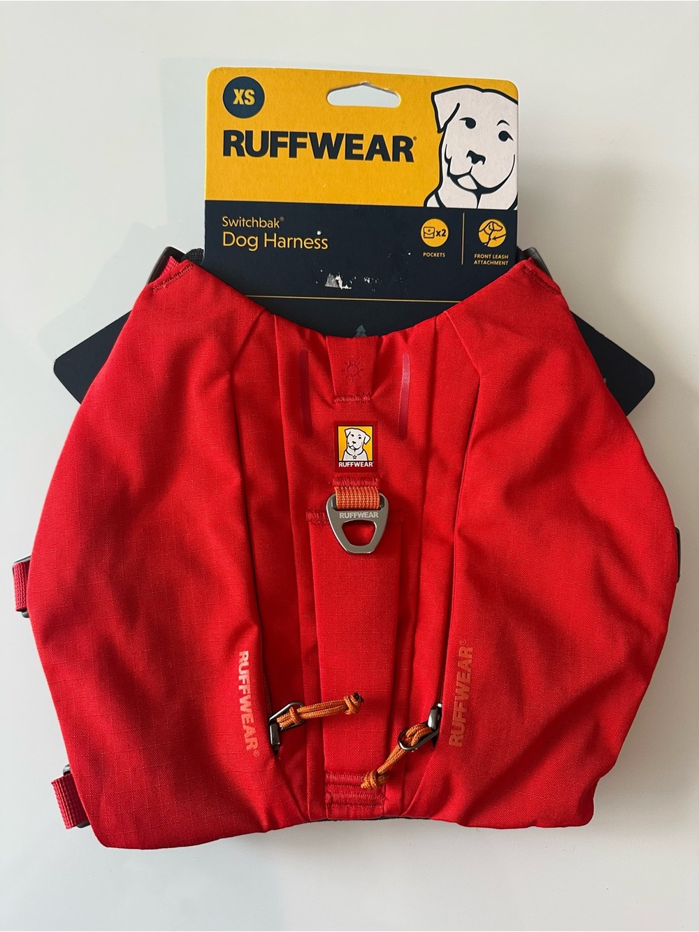 Ruffwear Switchback Dog Harness Size XS Front Range RED SUMAC Hiking Walking